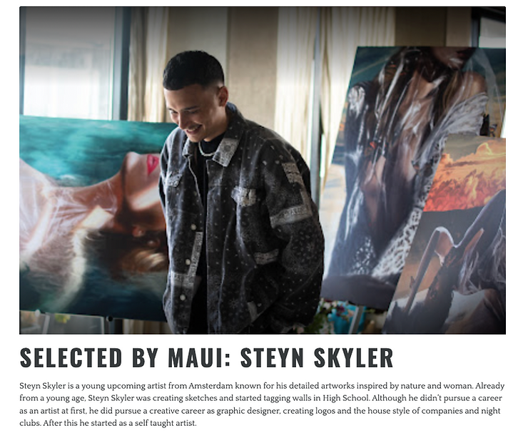 Artist of the week at Maui Magazine