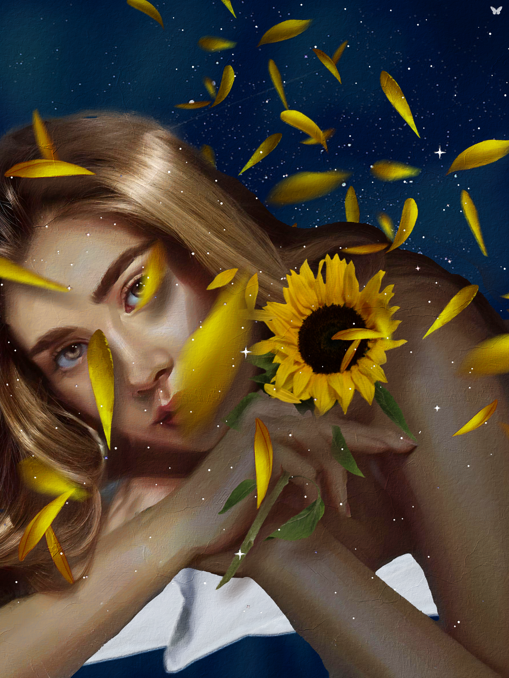 Ze is een zonnebloem