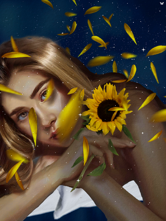 Ze is een zonnebloem